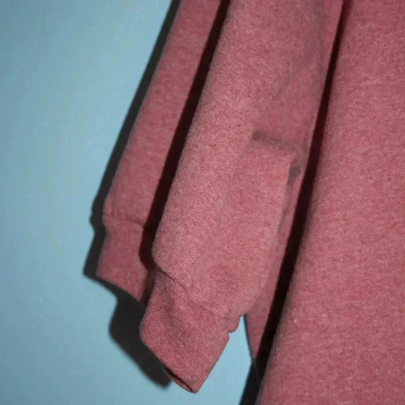 The Vermont Country Store Vintage Button Front Sweatshirt Cardigan XL Dusty Rose - Picture 9 of 12